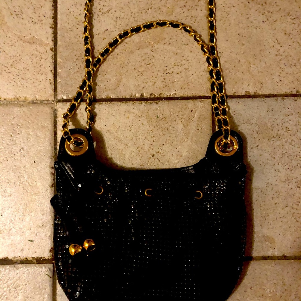 A little black sequin evening purse